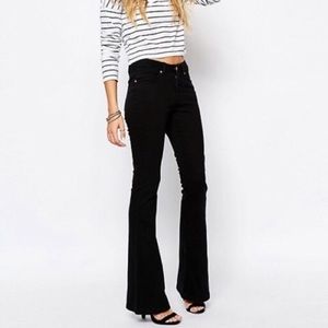 Topshop Jamie Flare High Waisted Jeans